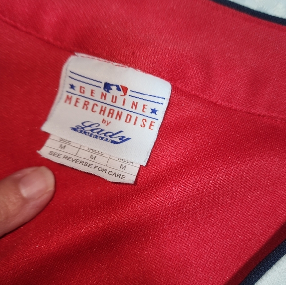 LADY SLUGGER GENUINE MERCHANDISE EUC WM SZ MEDIUM WASHINGTON CAPITOLS TEAM SHIRT - Picture 5 of 7